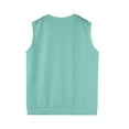 thumbnail image 5 of SAATLERI Sweater Vest Men V Neck Knitted Pullover Sweater Tops Sleeveless Slim Fit Knitwear, 5 of 6