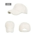 thumbnail image 4 of Womens Plush Baseball Cap, Fluffy Faux Faux Fur Winter Hat Adjustable for Women, Cozy Soft White Beanie for Everyday Casual,Size Free Size, 4 of 4