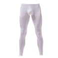 thumbnail image 5 of Kaerm Men's Compression Long Pants Ice Silk Leggings Athletic Sports Tight Pants Base Layer Bottom White L, 5 of 7