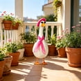 thumbnail image 5 of French Style Porch Goose Costume Set, Beret Scarf Sunglasses Outfit Kit for Lawn Duck Chicken Statue, Photo Props Party Decorative Goose Accessories, 5 of 7