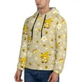 thumbnail image 2 of Hoodies for Men - Cute Bee Gnomes Long Sleeve Comfrt Men'S Fashion Hoodies & Sweatshirts, Sweatshirts for Men Hoodies Pullover Clothing Clothes with Pouch, 2 of 7