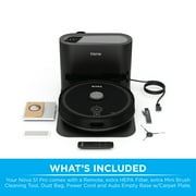 iHome AutoVac Nova S1 Pro Self Empty Robot Vacuum, LIDAR Mapping, 150 Min Runtime, Strong Suction, New