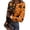 ABC28-Fluorescence Yellow, variant on Halloween Shirts For Women Long Sleeve Crew Neck Goth Pumpkin Ribbed Knit Tshirt House Print Skull Fall Fashion Blouse Orange 2XL