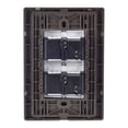thumbnail image 3 of Placa Armada Inox 2 Apagadores Sencillos 1.5 Mod Oxford 10Pz gris 13cm, 3 of 3