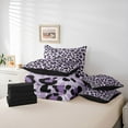 thumbnail image 6 of Homewish Animal Leopard Print 7-Piece Twin Bedding Sets for Teens Boys Girls,Geometric Stripes Bedding Comforter Set,Jungle Wildlife Print Breathable Sheet Sets,Lightweight Room Decor,Reversible, 6 of 8