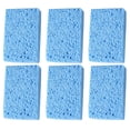 thumbnail image 1 of 6pcs Cellulose Sponges,Heavy Duty Scrub Kitchen Sponge,Clean Tough Messes Without Scratching Sponges Kitchen, 1 of 5