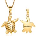 thumbnail image 2 of Sea Turtle Urn Necklace for Ashes Cremation Necklace for Human / Pet Memorial Urns Pendant Jewellery with Funnel Filler Keepsake Memory Jewelry, 2 of 8