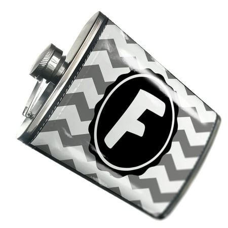 

NEONBLOND Flask Monogram F Grey Chevron