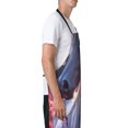 thumbnail image 3 of Honeii Flower White Horse Print Waterproof Apron, Adjustable Kitchen Apron with Pockets,for Gardening, Dishwashing, Meat Processing, Car Washing, and Pet Grooming, 3 of 8