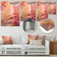 thumbnail image 4 of Designart "Gold Pink Fern Fonds Glamorous Foliage" Floral Metal Art Living Room, 4 of 5
