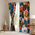 thumbnail image 4 of Castle Fairy Teenagers Kawaii Cats Black Out Curtains,Chic Flower Curtains Pack of 2 (42x63 Each),Floral Animal Bedroom Curtains,Luxury Bedroom Decor, 4 of 6