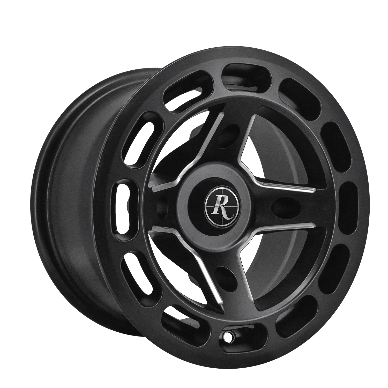 14" Inch 4 x 110 4 Wheels Rims Remington OffRoad Patriot 14x7 +0mm Satin Black
