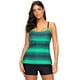 thumbnail image 1 of Traje de baño dividido de talla grande para mujer gorda, traje de baño con estampado degradado, bikini europeo y americano, 1 of 5