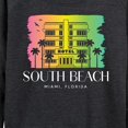 thumbnail image 3 of Instant Message - South Beach Florida  - Women's Lightweight French Terry Long Sleeve Shirt, 3 of 6