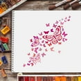 thumbnail image 6 of Butterfly Drawing Painting Stencils Templates (11.8x11.8inch) Plastic Butterfly Stencils Decoration Square Butterfly Stencils DIY, 6 of 7