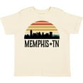 thumbnail image 3 of Inktastic Memphis Tennessee Skyline Retro Sunset Boys or Girls Toddler T-Shirt, 3 of 5