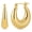 Gold-25mm, variant on VEEDOFA Chunky 14K Gold Plated Hoop Earrings for Women, Fashion Hypoallergenic earrings Minimalist Jewelry Gift