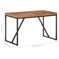 thumbnail image 4 of vidaXL Dining Table 120x60x76 cm Solid Acacia and Mango Wood, 4 of 5