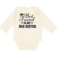 thumbnail image 3 of Inktastic My Best Friend is My Big Sister with Hearts Boys or Girls Long Sleeve Baby Bodysuit, 3 of 5