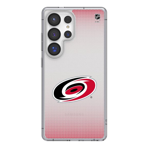 Carolina Hurricanes Linen Logo Galaxy Clear Case