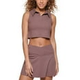 thumbnail image 2 of Calvin Klein Performance Womens Cropped Polo Tank Top Terre S, 2 of 2