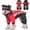 Red, variant on Dog Winter Coat, Fullbody Cover Jacket Warm Fleece Dog Snowsuit with Harness Built in, Waterproof Windproof Puppy Puffer Onesie, 4-Legged Reflective Dogs Vest Turtleneck Cold Weather Coat