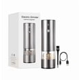 thumbnail image 1 of Portable USB Rechargeable Electric Grinder - 28g Capacity, Silver | Multi-Functional for Pepper & Coffee Beans | Efficient Blades, Easy to Use, Durable Material | Compact Kitchen Tool for Home &, 1 of 6