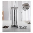 thumbnail image 4 of 800ml Cold Brew Coffee Maker, High Borosilicate Glass Pitcher with Stainless Steel Filter, Leakproof Iced & Tea Infuser with Handle/Sleeve, System for Home Kitchen, 4 of 4