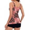 thumbnail image 3 of TopLLC Femmes Tankinis Fluides 2 Pcs avec Short Garçon, Hauts de Tankini à Col en V, Maillots de Bain, Maillots de Bain Modestes, Maillots de Bain Grande Taille pour Femmes, 3 of 4
