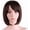 Dark Brown, variant on 12 Inch/30 cm Short Bob Straight Side Bangs Synthetic Fiber Heat Resistant Hair Party  Wig (Bright Blue)