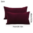thumbnail image 2 of 2pcs 100% Cotton Standard Pillowcase Set - Non-Slip Pillow Covers, Moisture-Wicking & Wrinkle-Resistant Bedding, Soft Breathable Cotton Fabric for Comfortable Sleep, 29*19in, Red, 2 of 6