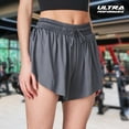thumbnail image 5 of Ultra Performance Womens Running 2 in 1 Butterfly Shorts Athletic Womens Gym Workout Short's Summer Flowy Spandex Short for Women Charcoal/White, 5 of 7