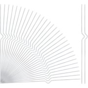 50 pc Iron Support Stakes for Advertising Board Platinum 33x1.3x0.35cm