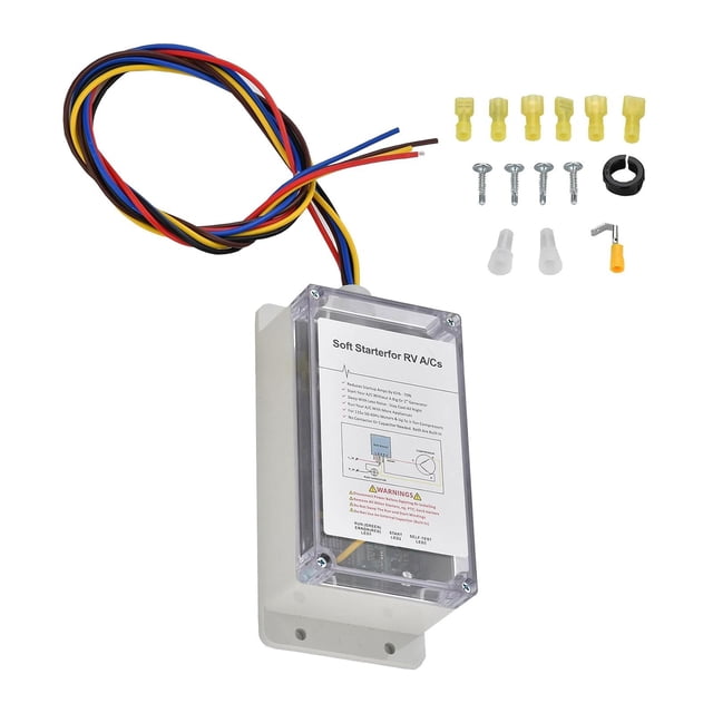 Arranque del aire acondicionado,Kit de arranque suave para aire acondicionado para autocaravanas y remolques,Arrancador suave Mantenimiento automático de equipos eléctricos,Reducir la