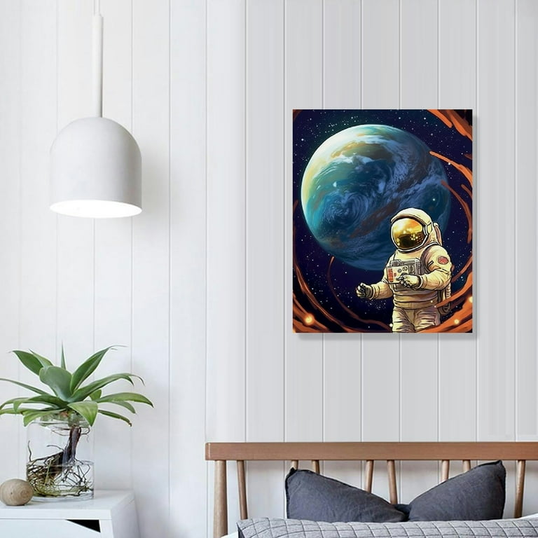 Poster Astronomia 'Earthrise' Apollo 8 – Wallbuddy 30x40 Cm – Stampa Spaziale Per Camera Da Letto E Regalo