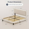 thumbnail image 6 of Asofer White Queen Bed Bundle: Smart LED Nightstands + 5&6 Drawer Dressers | Ultimate Bedroom Suite, 6 of 20
