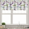 thumbnail image 3 of Ambesonne Abstract Valance & Curtain, Dragonflies Flowers, 55"x36", Pale Blue Purple, 3 of 7