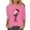 Pink18, variant on Darzheoy Womens Tops Christmas Pullover Loose Thickened Thermal Pocket Versatile Sweatshirts Fall Winter Fashion Thermal Printed Long Sleeve Blouses
