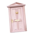 thumbnail image 1 of Mini modelo de puerta de madera Bien DIY Artesanía Regalos con pomo Decoración Juguete Puerta de madera para Sunnimix puerta de madera para casa de muñecas, 1 of 7