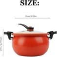 thumbnail image 4 of BPPEG Multifunctional Large Capacity Non-Stick Pressure Cooker,Pressure Cooker 8 Qt,Visible Transparent Glass Cover,Anti-Scalding Handle,for Family Meals,Soups,Stews, 4 of 7