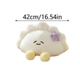 thumbnail image 3 of Plush Toy Dumpling Shape Stuffed Doll, Soft Plush Toy For Home Decoration Or Gift, 1Pc Cute Plushie With Purple Accent, Collectible Plush Toy For Tees And S, 3 of 6