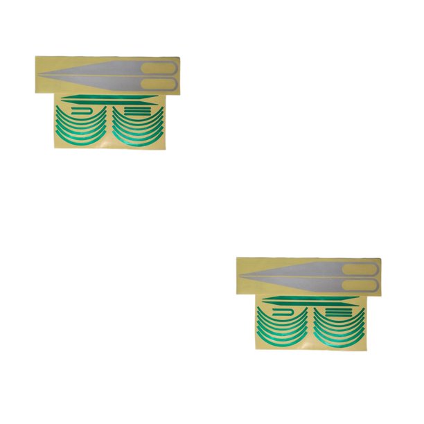 Juego de pegatinas para ruedas de monopatín Eigraketly 2Conjunto Verde
