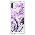 thumbnail image 4 of Samsung Galaxy A11 Case, Rosebono Hybrid Bling Glitter Sparkle Epoxy Graphic Marble Colorful Silicone Skin Cover Armor Case for Samsung Galaxy A11 (Purple), 4 of 5