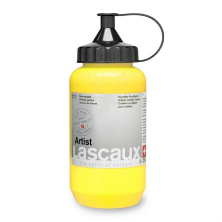 UPC: 7612254330555 | Lascaux Artist Acrylics – Hansa Yellow 390 ml Tube
