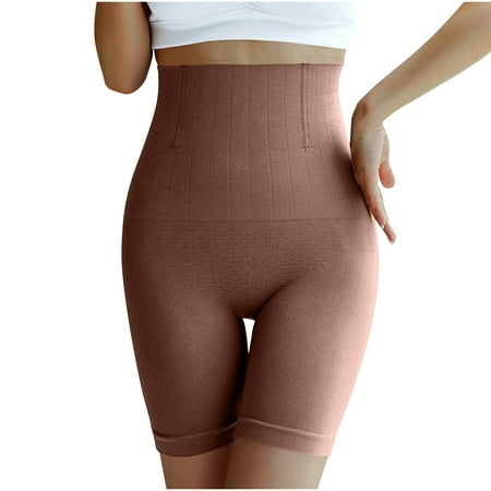 LNWUY Shapewear Tummy Control Underwear for Women Seamless Shaping High Waisted Panties Slimming Soft Breathable Panty Brown S