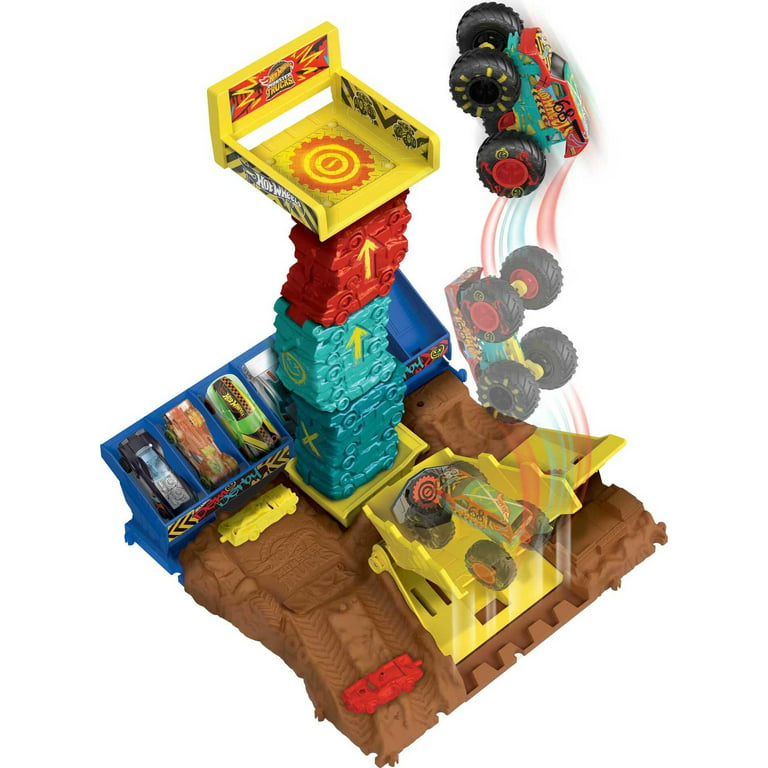 Mattel Hot Wheels Monster Trucks Big Air Breakout Playset
