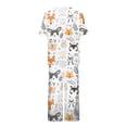 thumbnail image 7 of YDFCWXW Pajama Sets for Women, Womens Pajama Sets Short Sleeve Pj Sets 2 Piece Lounge Set Beige, 3XL, 7 of 7