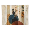 thumbnail image 5 of Orinice Cute Cat Tapestry Wall Hanging Unique Style Graphic Tapestries Home Wall Decor Art for Living Room Bedroom Apartment Farmhouse Dorm 50x40inch, 5 of 6