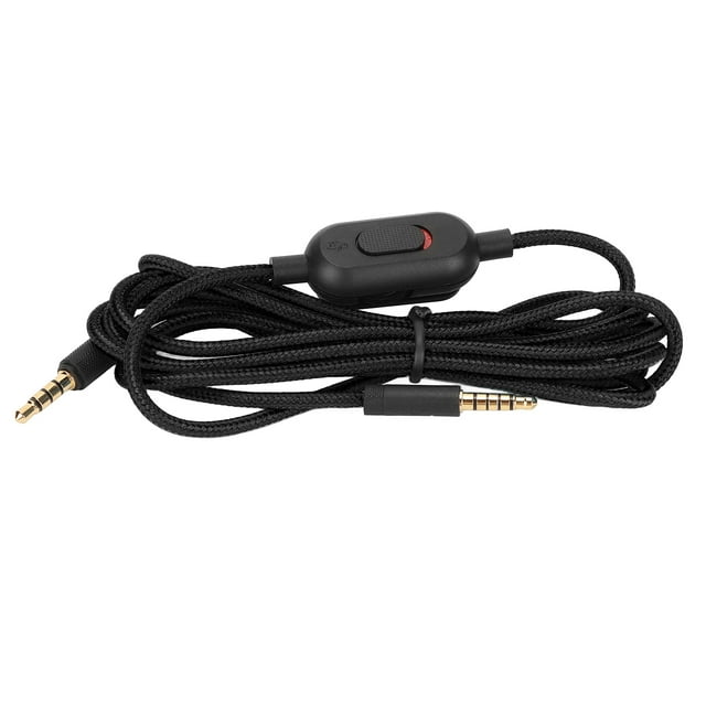 Gaming Headset Cable Gaming Earphone Cord Earphone Sound Cable Headset Cable Gaming Headset Cable Woven Earphone Cord With Volume Control And Mute Switch For G Pro G Pro X G433