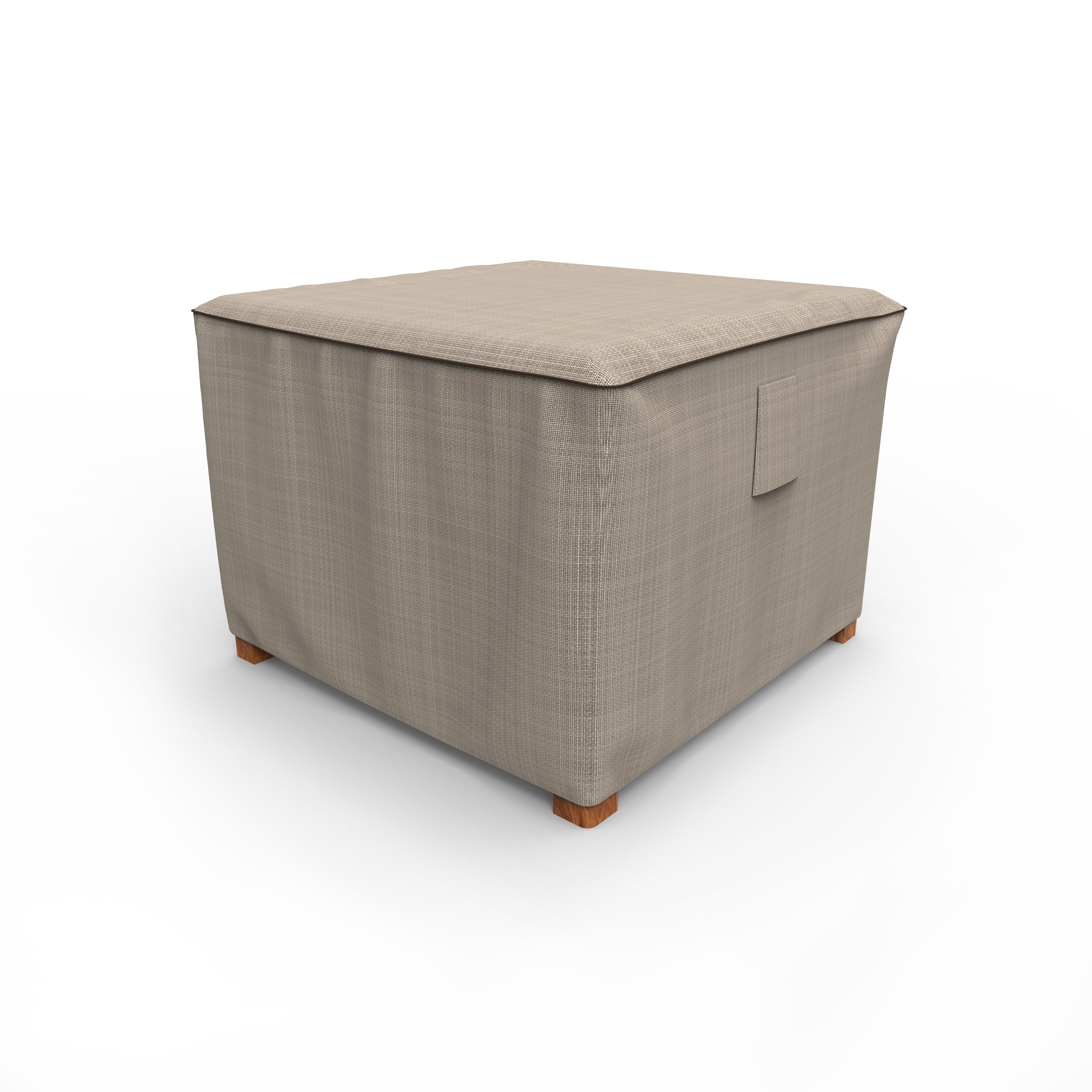 Budge Medium Black Ivory Patio Table Ottoman Cover Neverwet Mojave Walmart Com Walmart Com